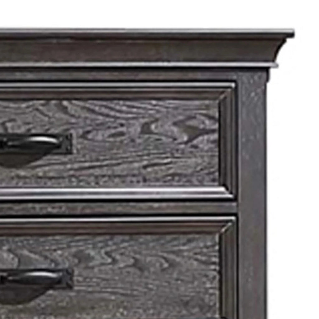 Weathered Benjara Chest, Eli Bar Inch Handles, 5 Tall 52 Brown Dresser Drawers,