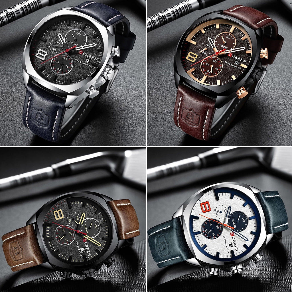 Men Quartz Wristwatches,Casual Casual Watch Arealer Dazzduo Watch Movement Watch Wrist Wrist Business