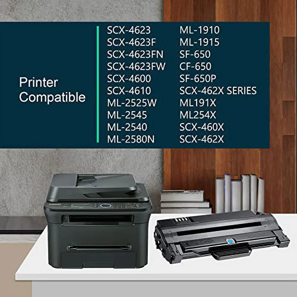2 SF-650 Black SF-650P ML-2525W D105L Cartridge ML-1915 MLT-D105L 105L MLT-D105L SCX-4623F Printer, SCX-4623FW ML-2525 Pack Toner Toner SCX-4623FN Replacement ML-2545 - for