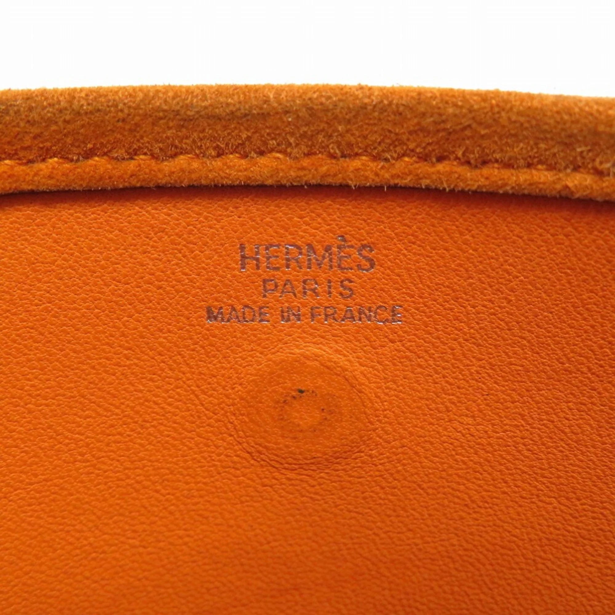 □ TPM 0069HERMES Shoulder Bag H Dobris Evelyn Pre-Owned Hermes (Fair) Engraved Orange