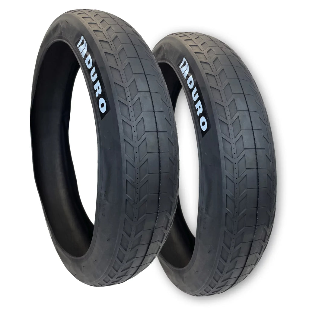 26x4.0 Beads Fleetwood Tires Two 24x4 with Bike Street Duro Semi-Slick Folding