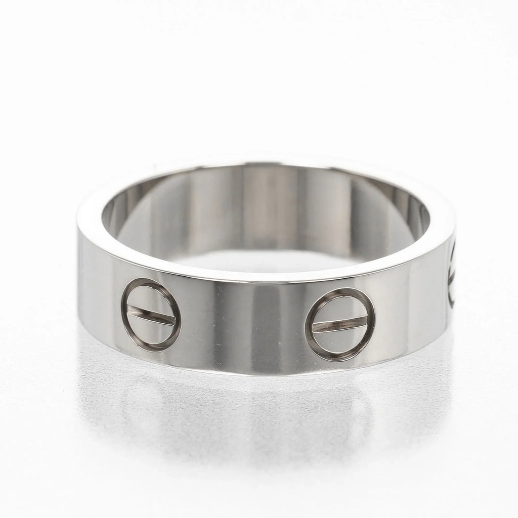 No. Gold Love (Good) Ring CARTIER Approx. 15 I122924022 Pre-Owned Cartier White WG 7.9g K18