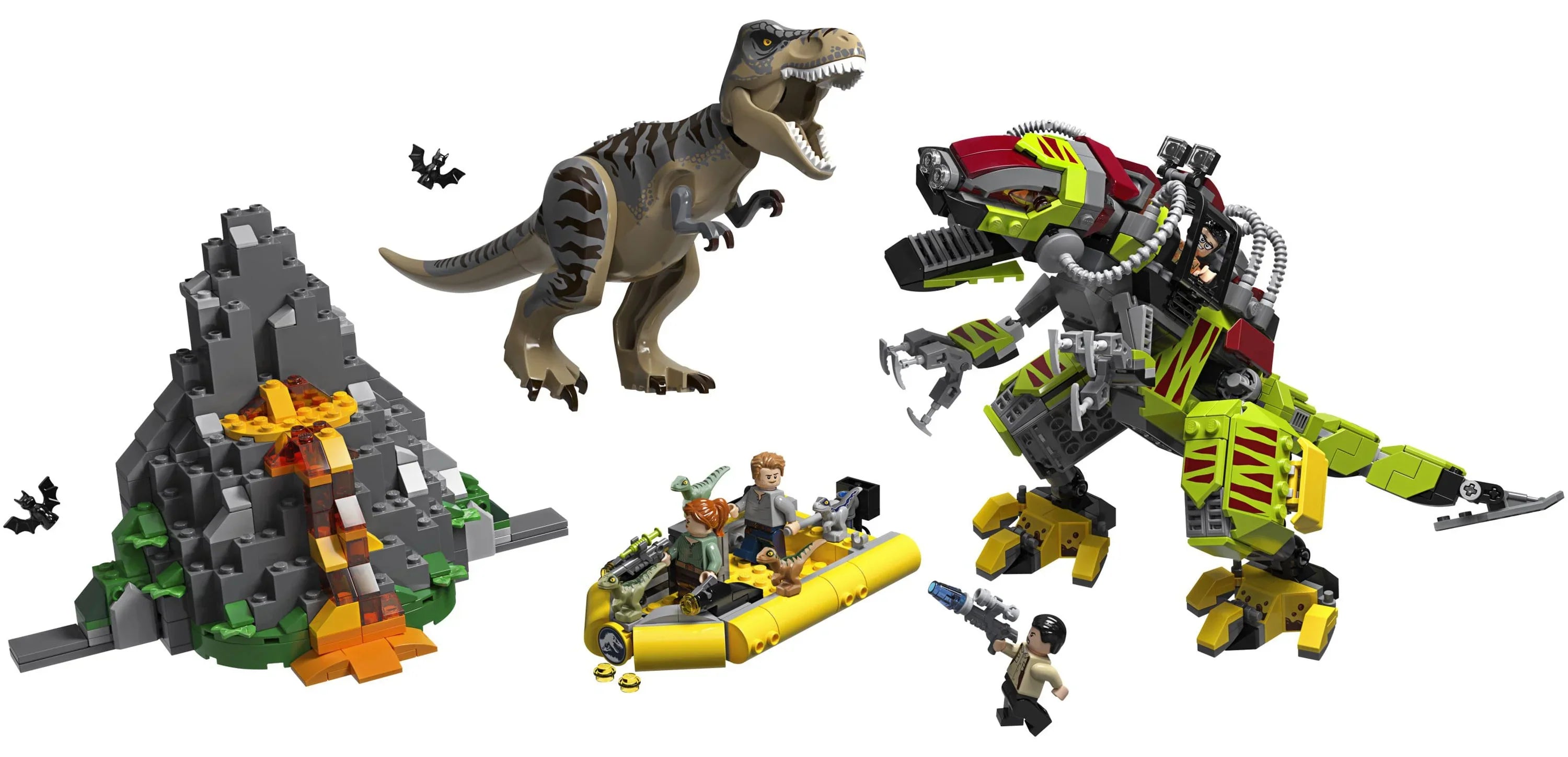 Building Dino-Mech Pieces) Jurassic World vs LEGO Toy (716 rex Dinosaur Battle 75938 T.