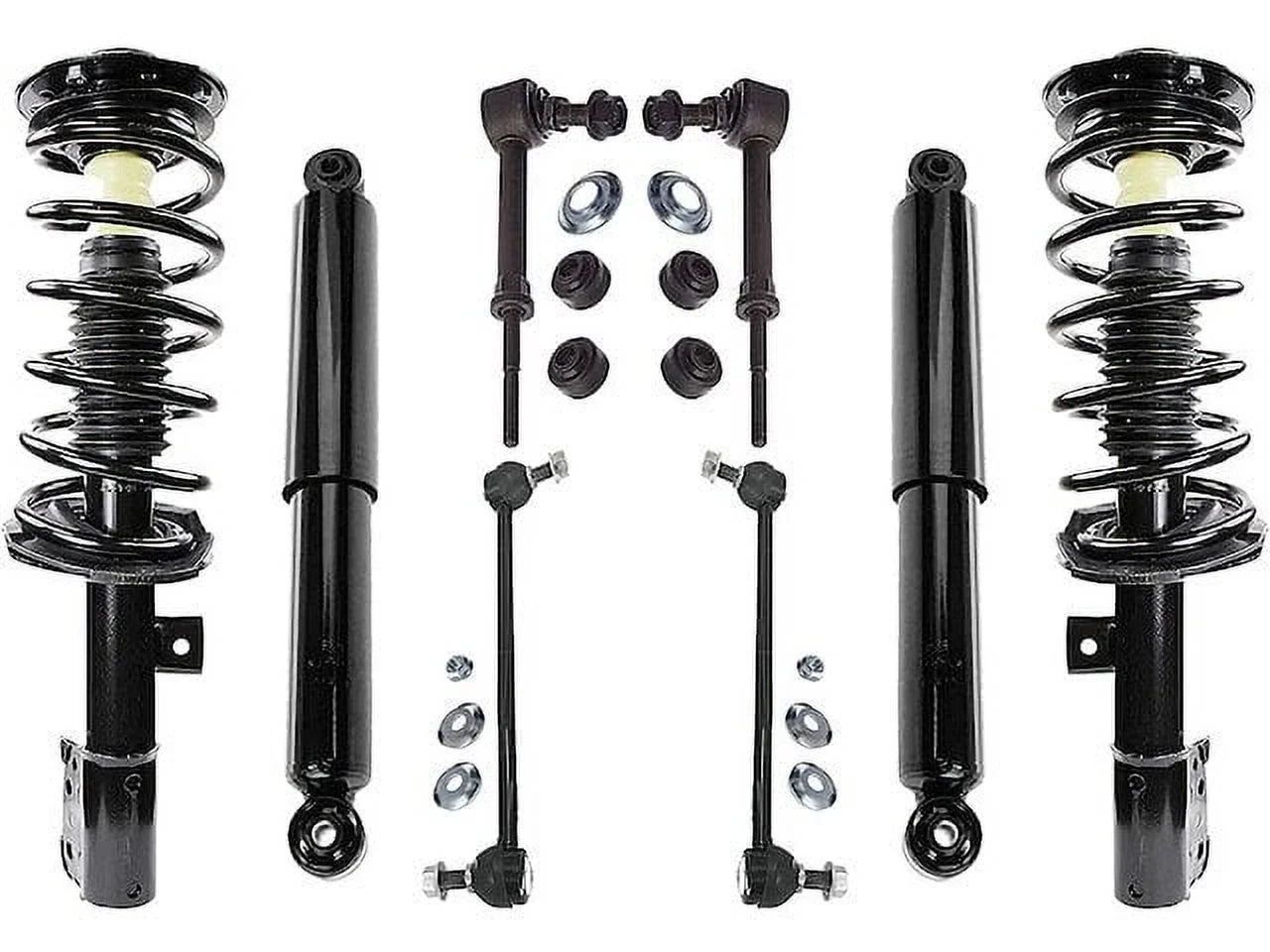 Sway Chevy Sport Equinox 19 Shock Link Rear Kit Bar 2008 2009 Front without 2012 Wheels 2011 8 and 2010 - and Strut - with and (Models Piece Inch Only) 2017 Compatible Coil - Spring Suspension