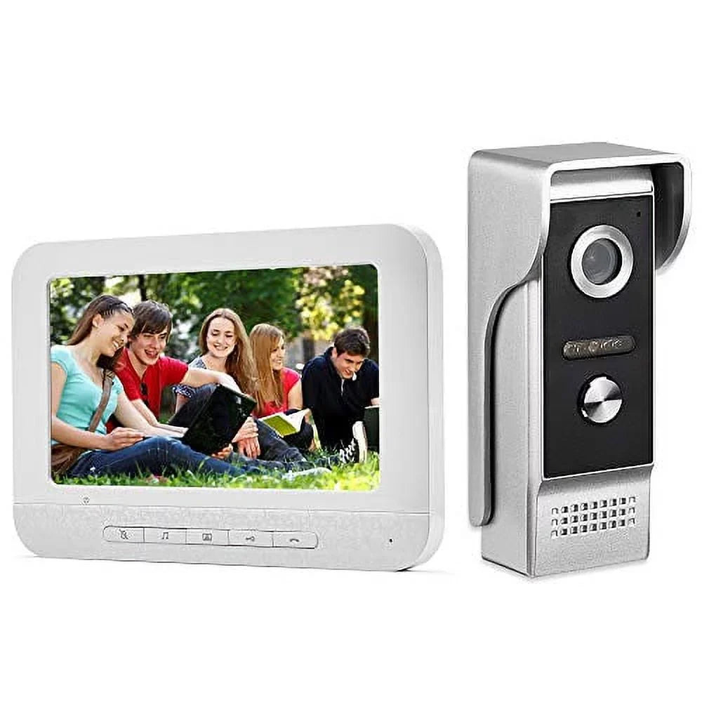 Door for Night Doorbell IR Inches Intercom Surveillance Video Intercom Video Vision System, Video Support Phone 7 Kit, Monitor Unlock, AMOCAM Camera Monitoring, Wired Intercom, Home Door Dual-Way