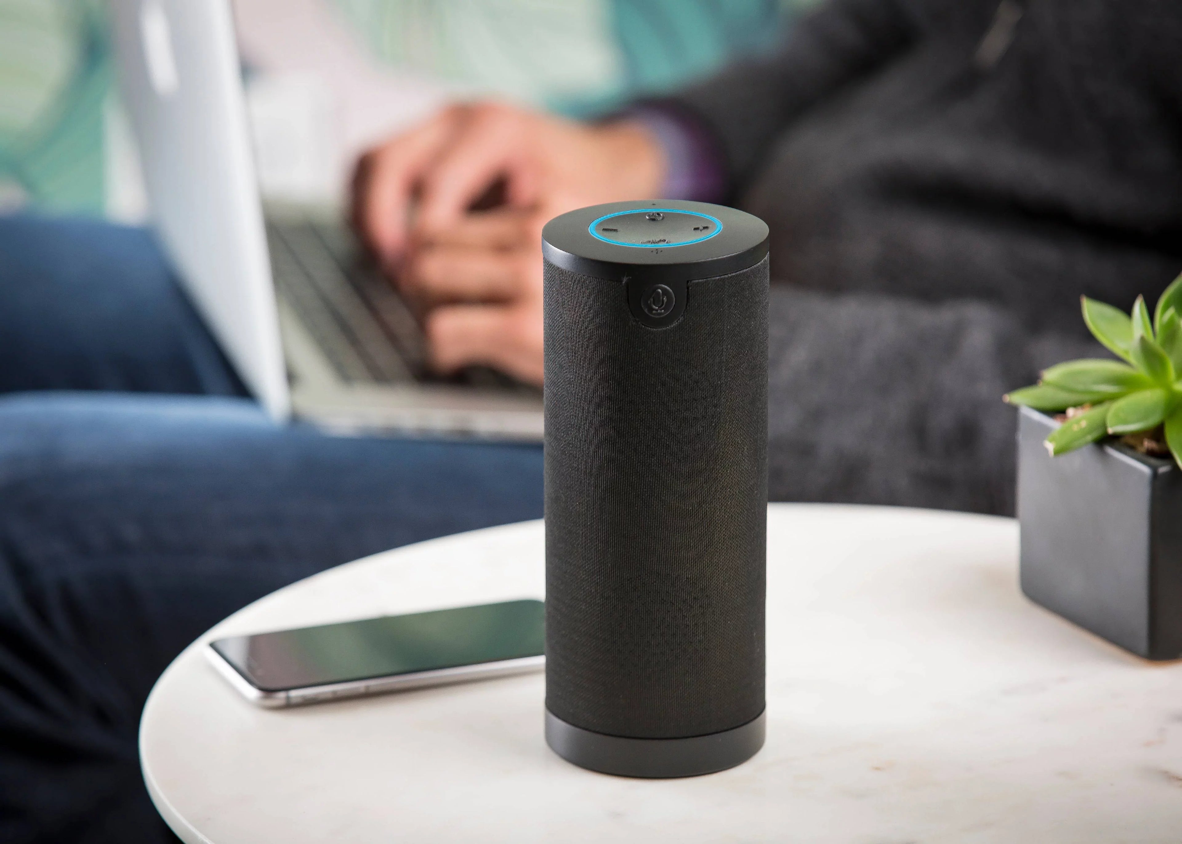 Bluetooth, Speaker Assistant Black Voice Wireless with VA-WTS-6-1153 Odash