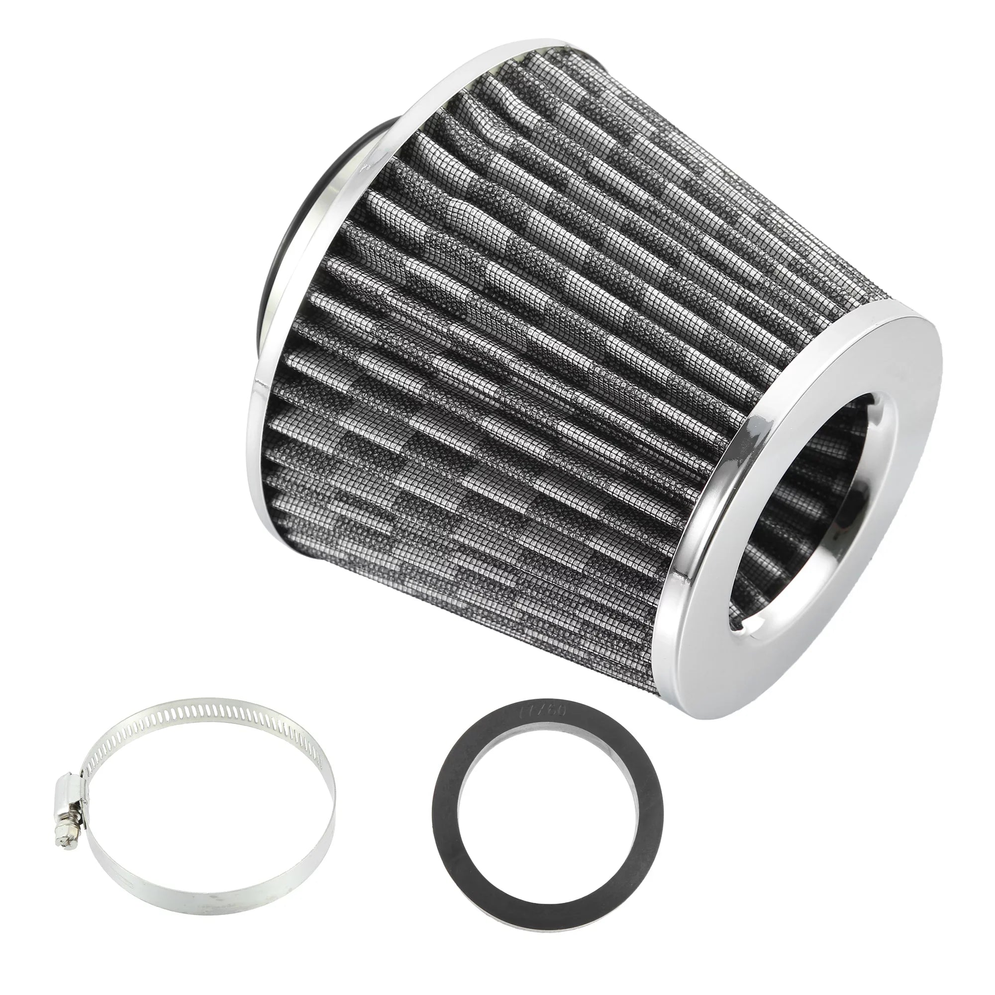 Clamp Cone 60mm Replacement Air Washable Reducer Fiber Dry 1pcs Intake Pattern Cold Air 2.3" Inlet on Ring Filter Carbon