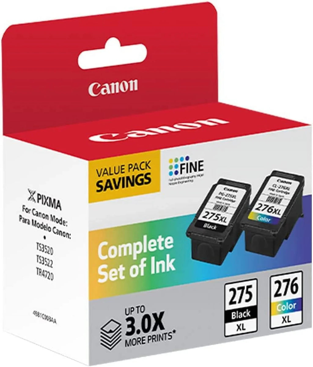 XL Multicolor / Printers and Ink Canon to TR4720 for XL TS3520, TS3522 Compatible Printer PIXMA CL-276 PG-275