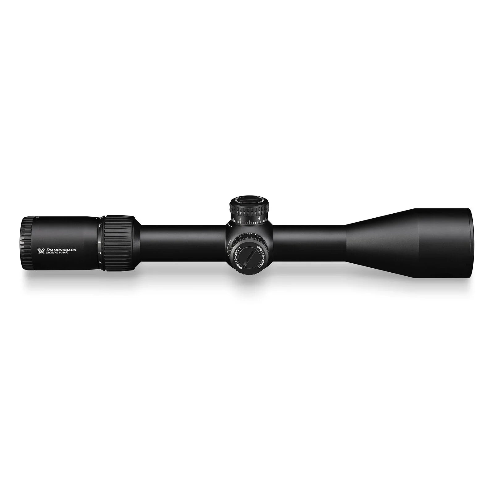 (MRAD) EBR-2C Vortex Hat Rings Vortex Tactical with FFP 30mm) High and 6-24x50 Diamondback Bundle Optics (1.18in, Free Riflescope