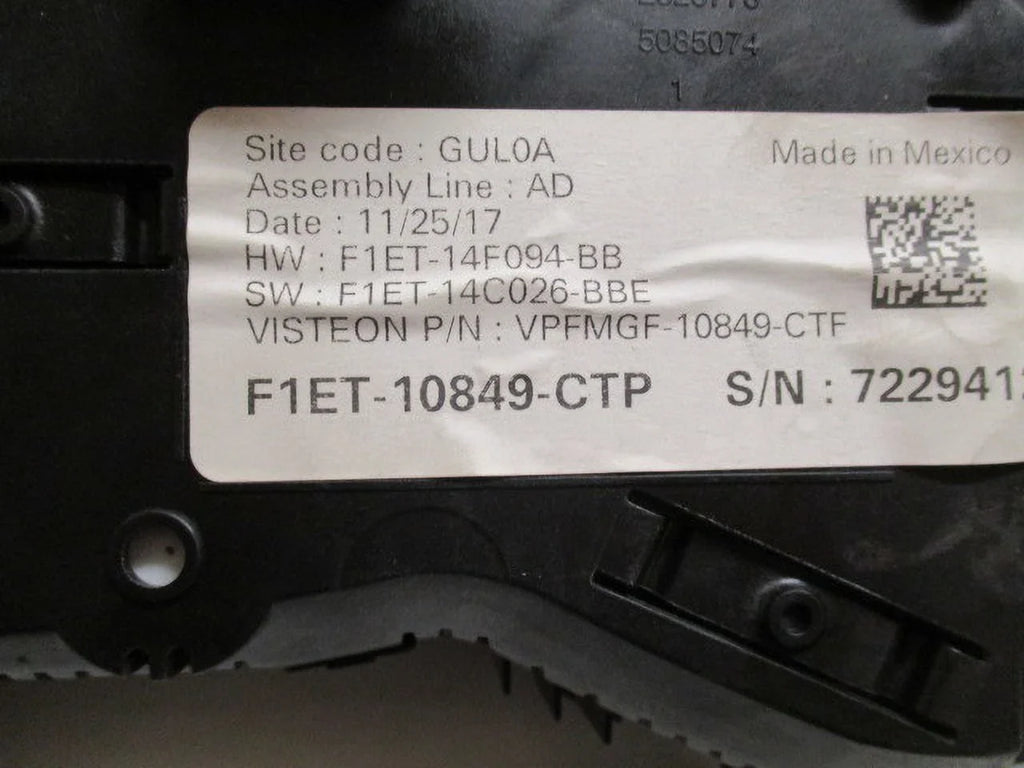 Focus MPH Speedo 2017 OEM 2018 Cluster LKQ 19K Pre-Owned (Good) Speedometer