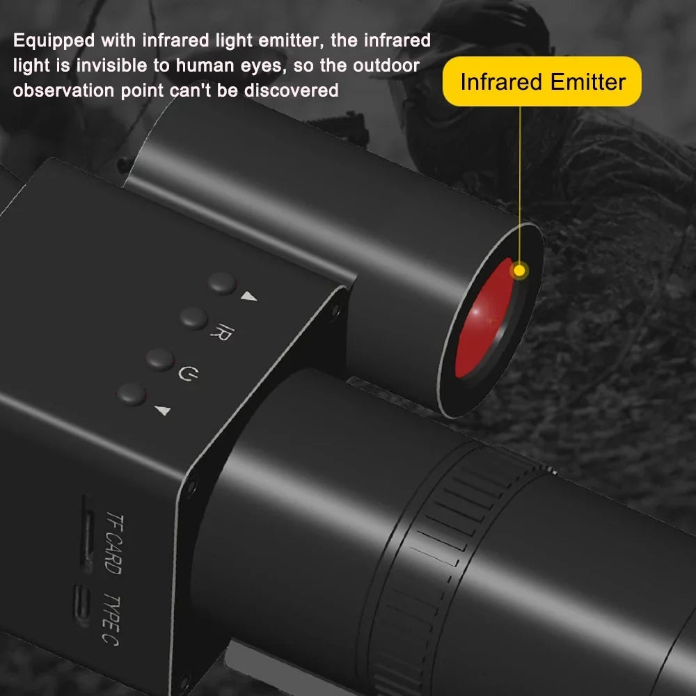 Display Support Night Telescopic 8-24X Taking Day Portable Huntings Photo 320*320 PC with Function exterior Connection Magnify Travellin Tomshoo and 1.5X Use 1.54inch for Video Sight Sports Handheld