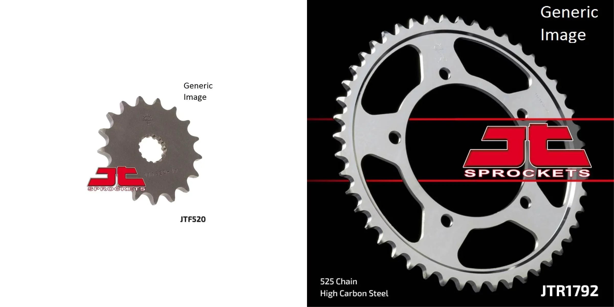 JT for SUZUKI Street Front & Rear Kit Sprocket GSX-R600 2006-2010
