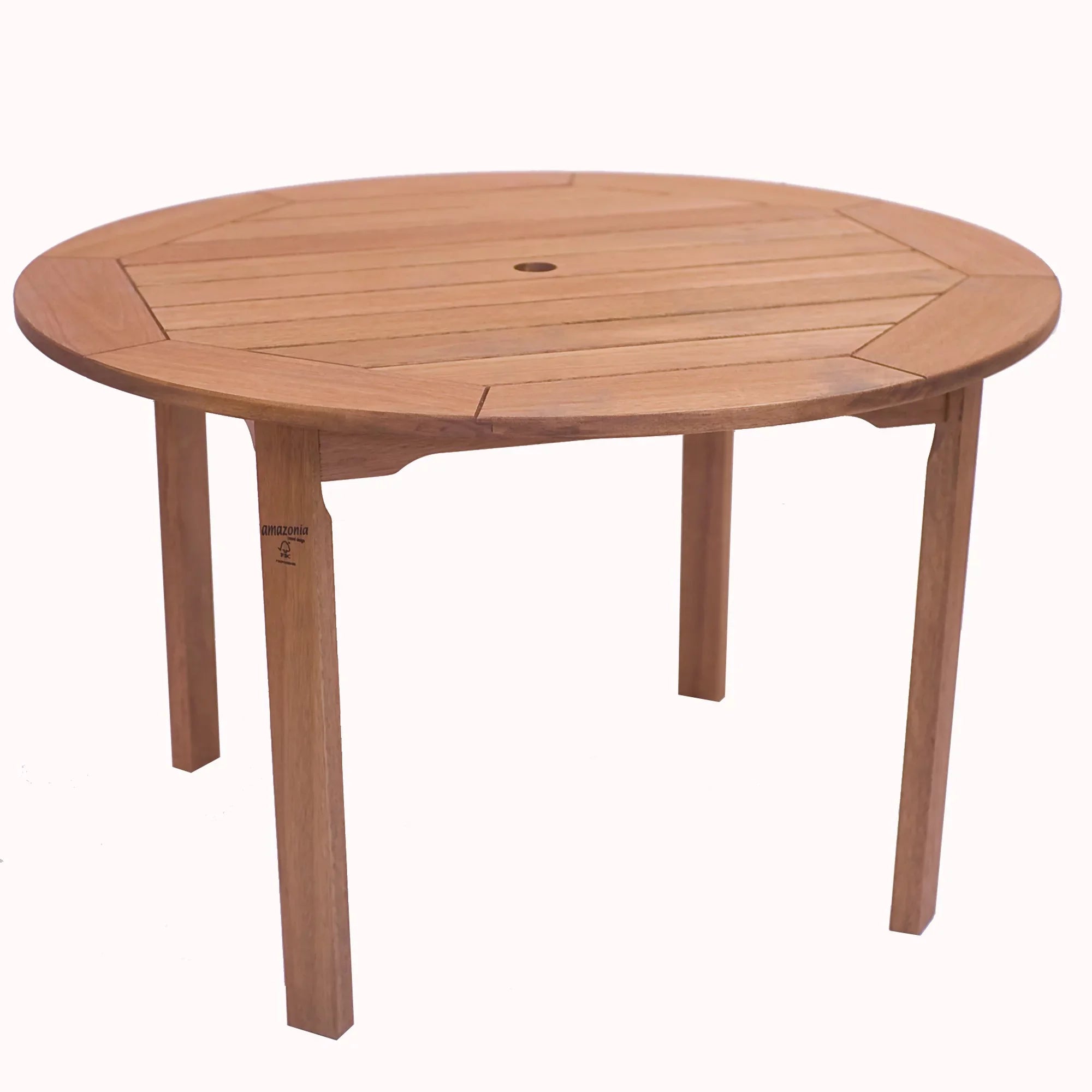 Nelson Living Eucalyptus Dining exterior Brown 5-Piece Round design Patio Set 47" and