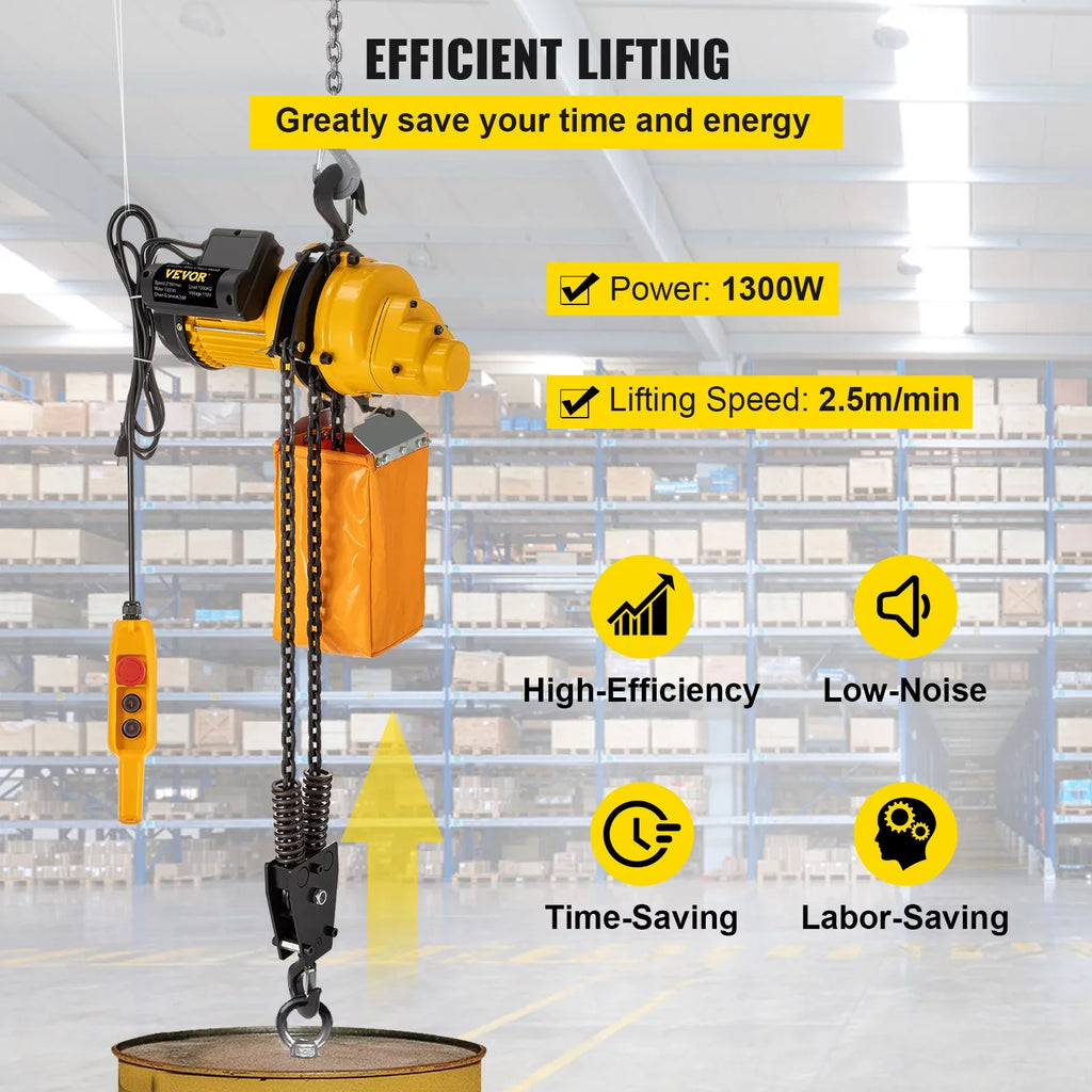 Height, Winch of Crane In Construction Control, Ceiling Lift 10ft Lift Remote Winch lbs Wired Warehouses, 110V Factories, Hoist, 2200 10ft w/ Garage Pulley Used Overhead Electric VEVOR Electric