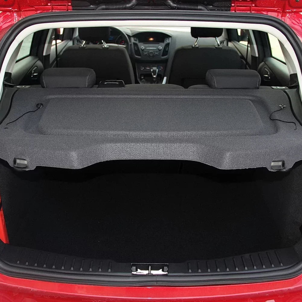 Rear for Cargo Shelf 2013 Fit Cover 2014 2015 2018 2012 Hatchback Accessory 2016 Cover Focus Sedan Board Black Parcle Focus Shield Non-retractable 2017 2012-2018 Trunk