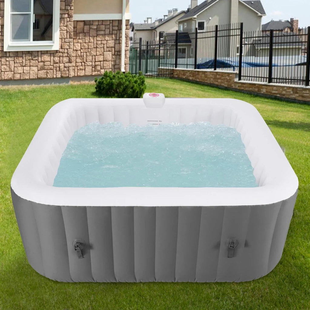 Hot Hidden Hot Bag, 910L Machine, Storage 104℉, Tub, Mat, 73''Inflatable exterior Home for Tub Indoor Lockable Capacity Cover, Spa Max 6 Massage Person with Jets, 130