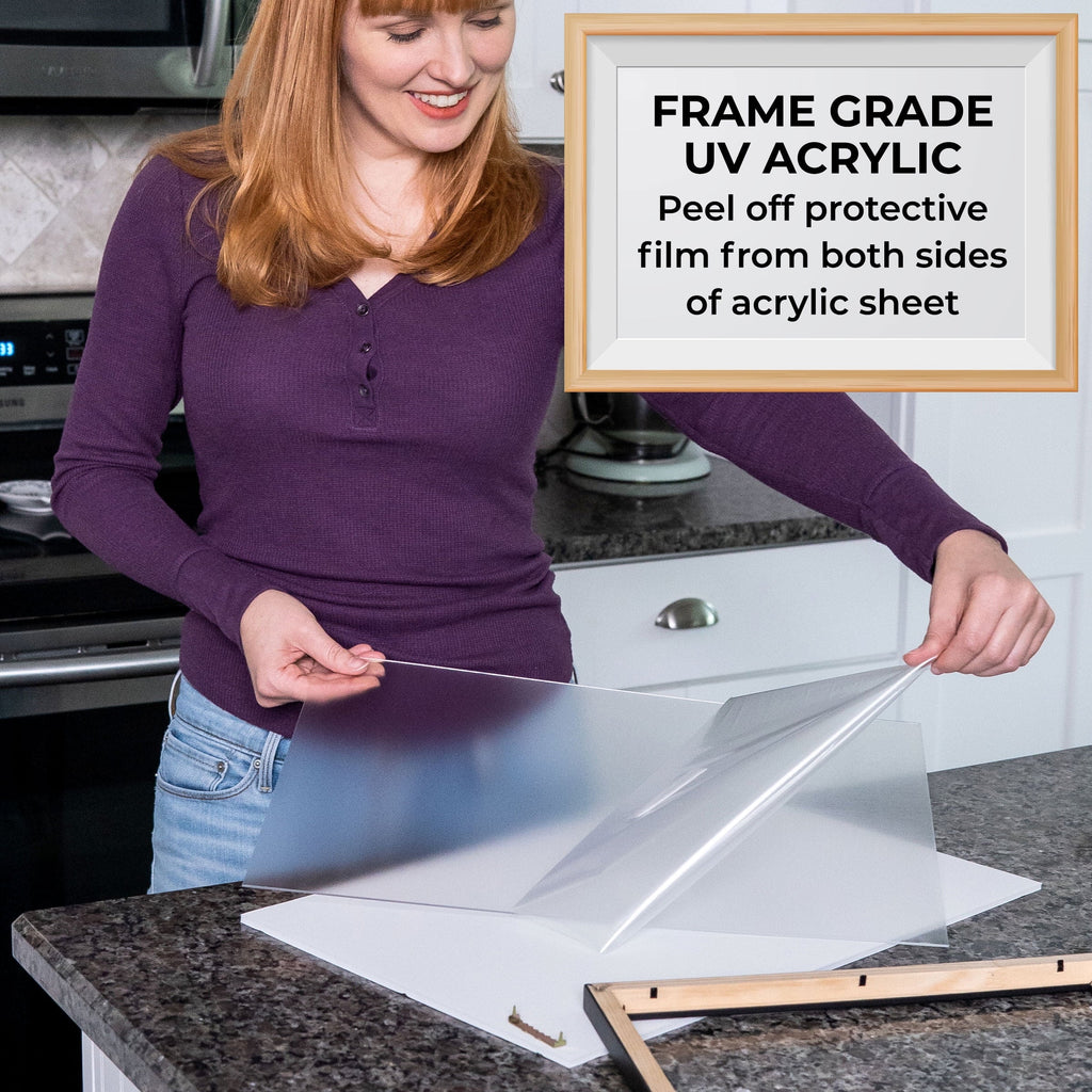 Kit Sheets with Rose Picture Puzzle Gold with Wood Real | Scandanavian | Frame Frame UV 24x30 Glue