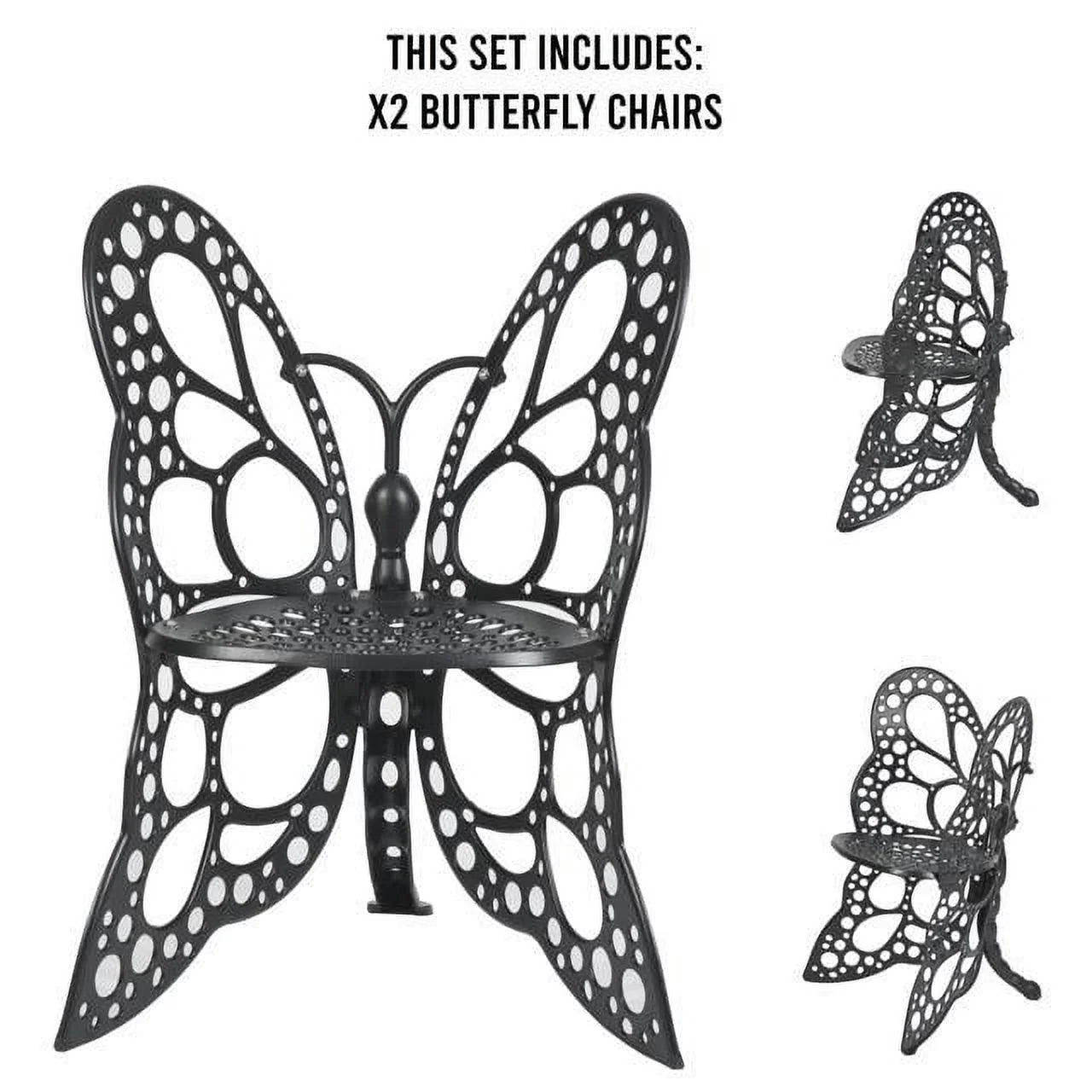 Deluxe FlowerHouse Butterfly - Set Black Garden