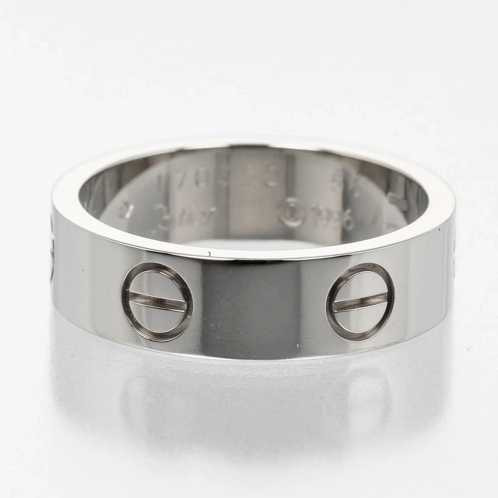No. Gold Love (Good) Ring CARTIER Approx. 15 I122924022 Pre-Owned Cartier White WG 7.9g K18