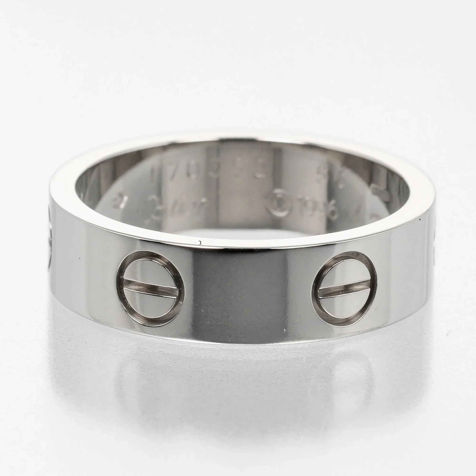 No. Gold Love (Good) Ring CARTIER Approx. 15 I122924022 Pre-Owned Cartier White WG 7.9g K18