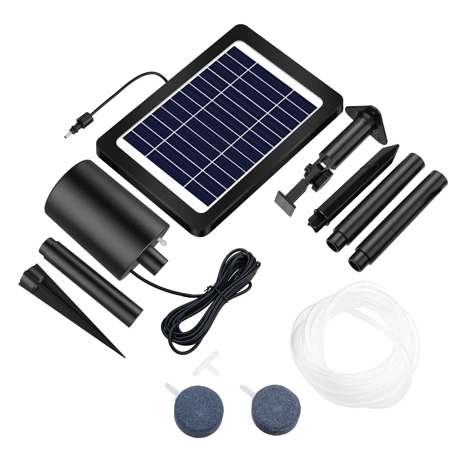 Powered Fishing moobody 3 Pond Solar Modes 4W, for Aerator Hydroponics Perfect Air Pump, Oxygenation Stock Pond with in