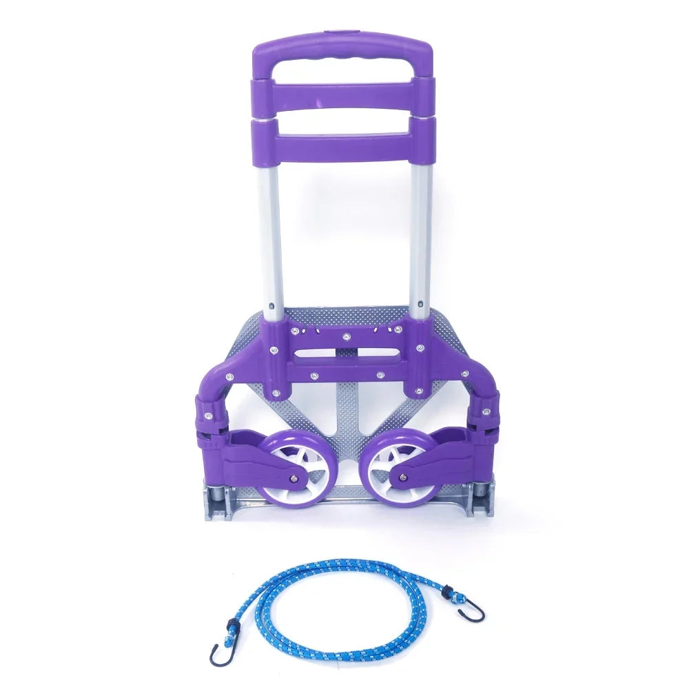 Dolly Cart Push Collapsible Folding Truck Luggage Hand Portable Aluminium Trolley