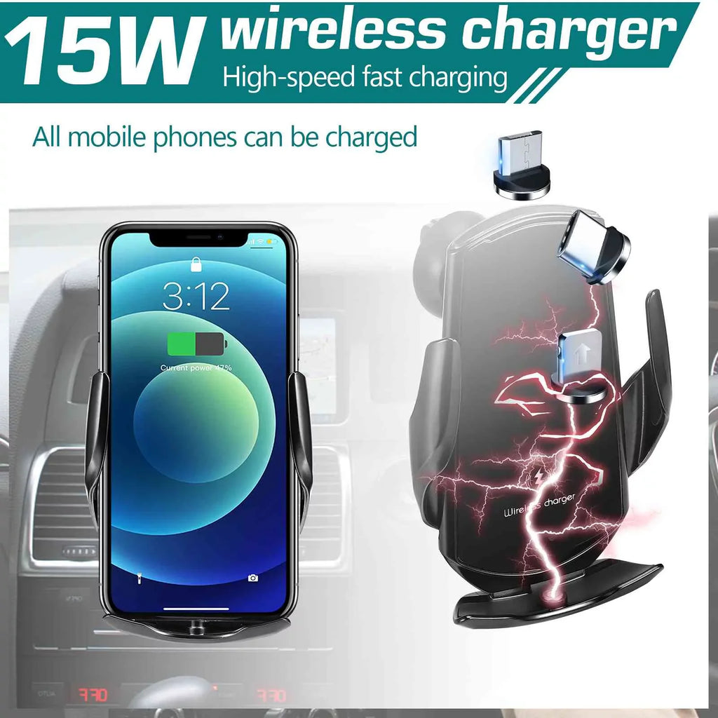 Car Charger: the on Nokia 920 15W - Holder Charging Auto-Clamping Go Mount Wireless Optimal Phone for Lumia Fast