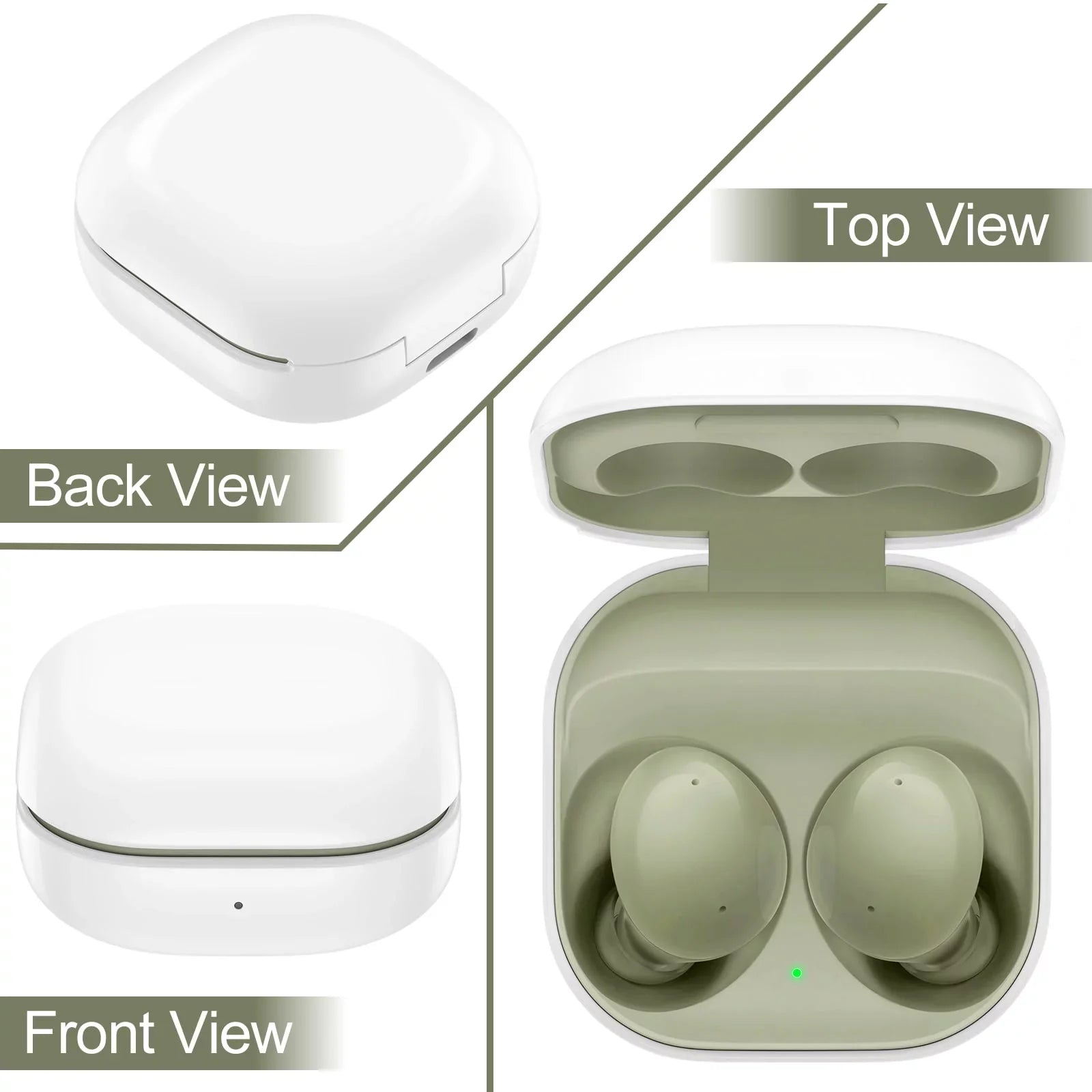 Bluetooth Buds Isolation, Amplified 2 Wireless Microphone Dual with Dynamic - and - UrbanX Truly Headphones Street Bass Inspiron Noise Green Laptop for
