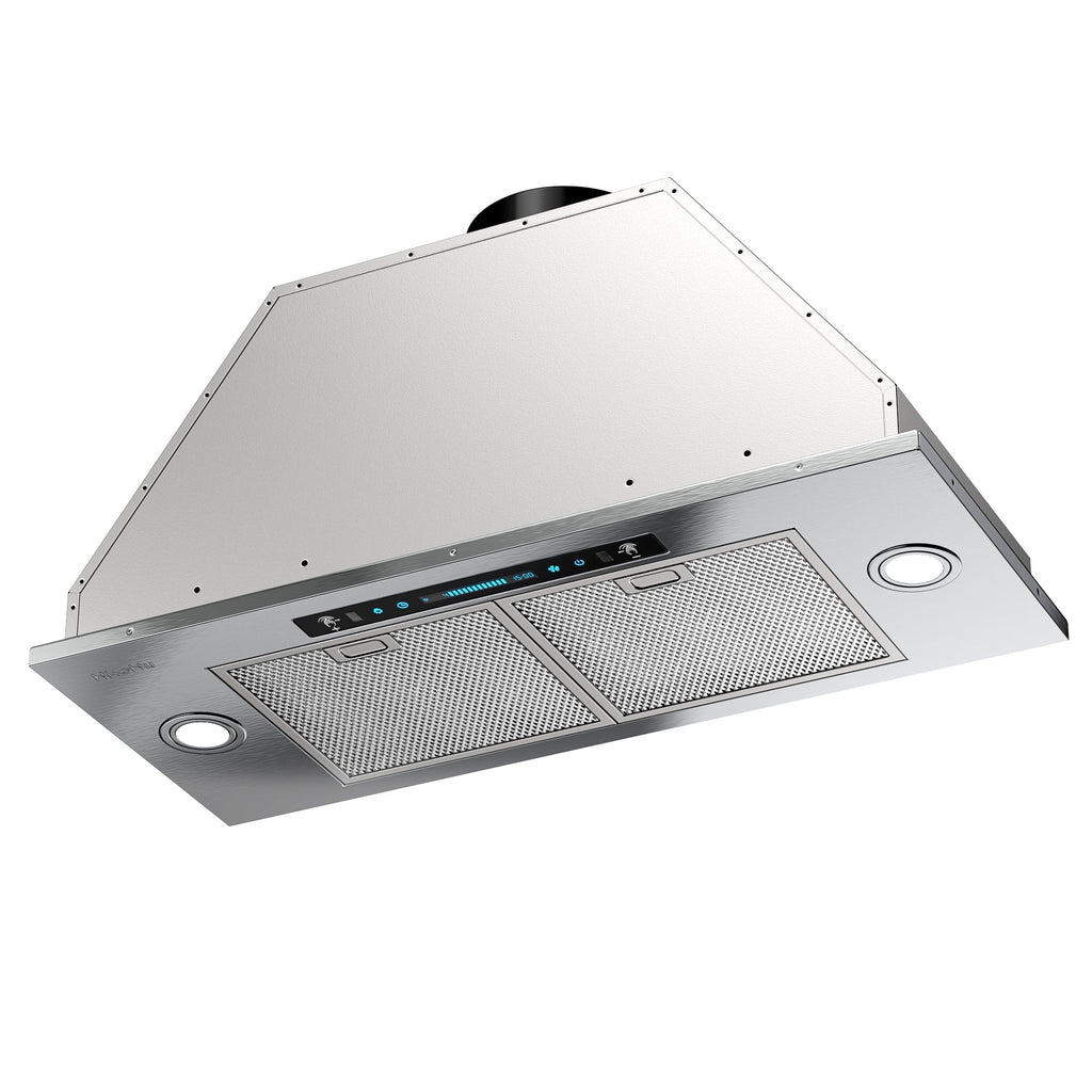 Speed (36 Sensing&Touch Ductless Kitchen Inch) (Kit Gesture Control CFM with Vent Convertible Panel, 36 900 Steel Insert HisoHu Included), 4 Range Inch, Hoods Stainless Ducted