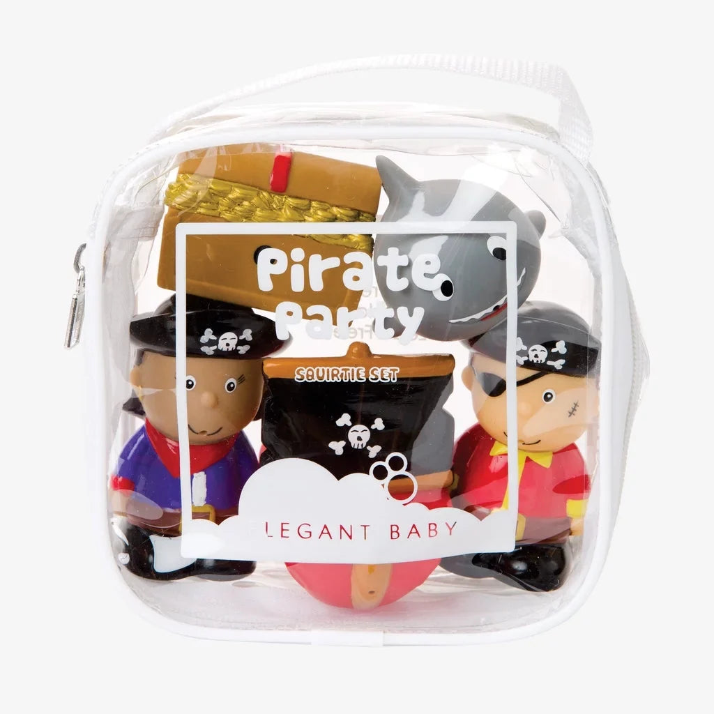 Baby Pirate Squirt Elegant Toys, 6 of Bath Set Baby Party Squirtie Toys