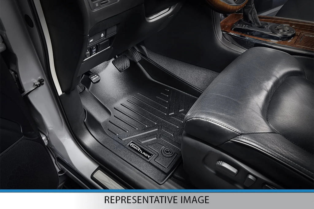 Black Row Smartliner for Liner Caravan Mat Floor 1st Dodge Front Grand 2008-20