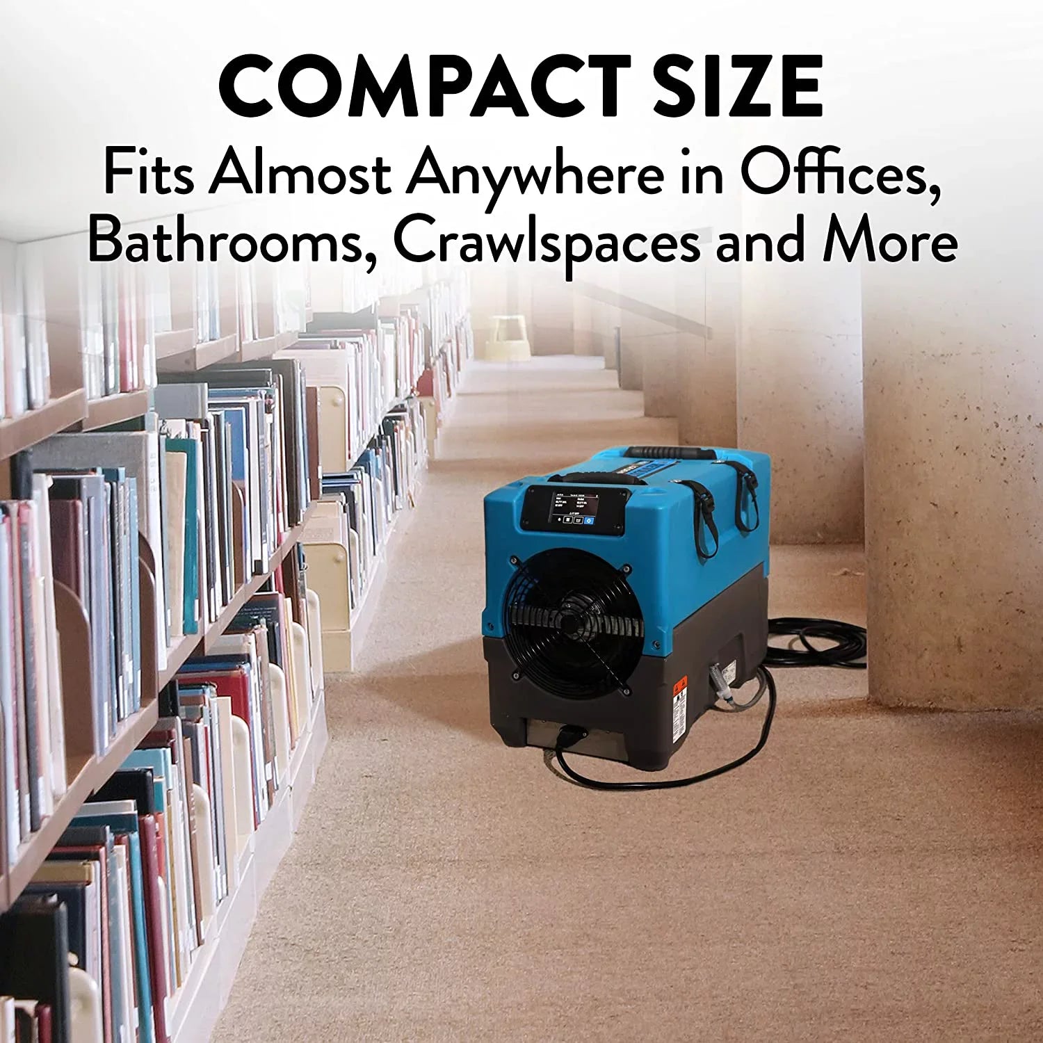 12.5"W, Dehumidifier, Revolution Dri-Eaz F413 LGR 80 Pints