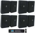 23-1 + (8) Indoor/exterior Commercial JBL Speakers Amp Black Wall 3" 70v Control