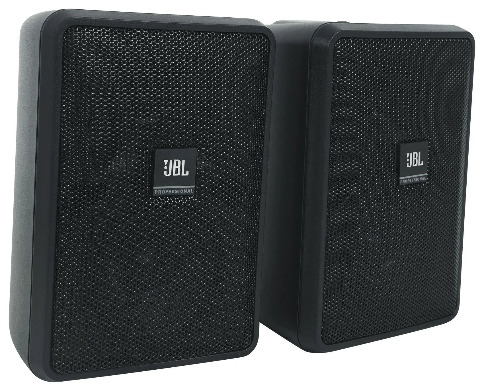 23-1 + (8) Indoor/exterior Commercial JBL Speakers Amp Black Wall 3" 70v Control