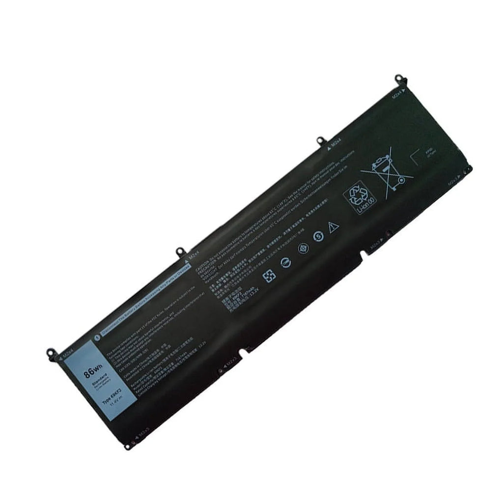 TECH Precision 86Wh Battery XPS Emery 5550 for 15 69KF2 9500 M15 M17 M59JH Laptop