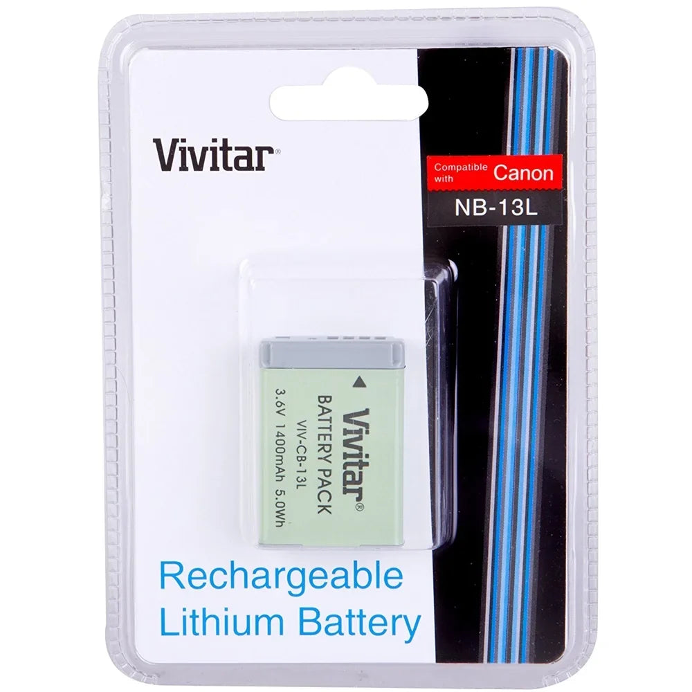 1400MAH for Battery VIV-CB-13L Canon - LI-ON Vivitar NB-13L