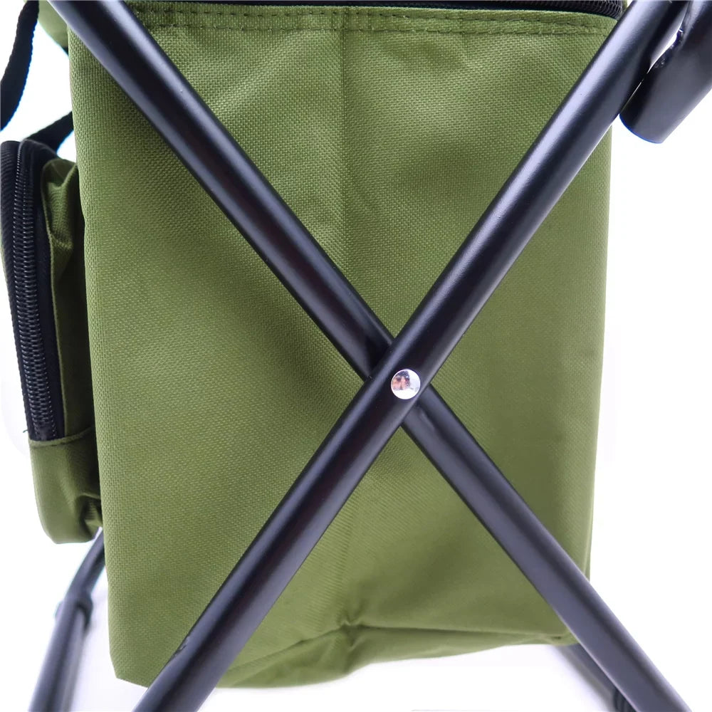 HTTMT- Camping Picnic Multi-use Bag Backpack Stool Chair Cooler with Hiking Fishing New