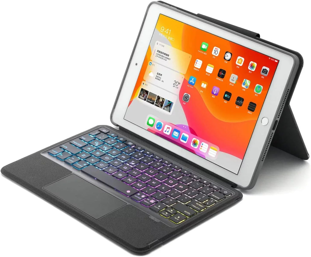Air Bluetooth Black Detachable Gen/Pro / Keyboard / 2017, Magnetic / for 10.2 Backlit Generation 3rd 7th 10.5" iPad New Gen Keyboard 9th 2020 Multi-Touch 8th iPad iPad 2021 inch Case 2019 Trackpad,