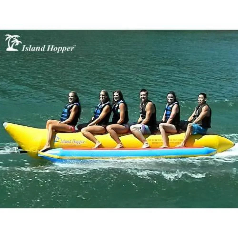 6-Passenger Boat Yellow Banana In Inline Heavy-Duty