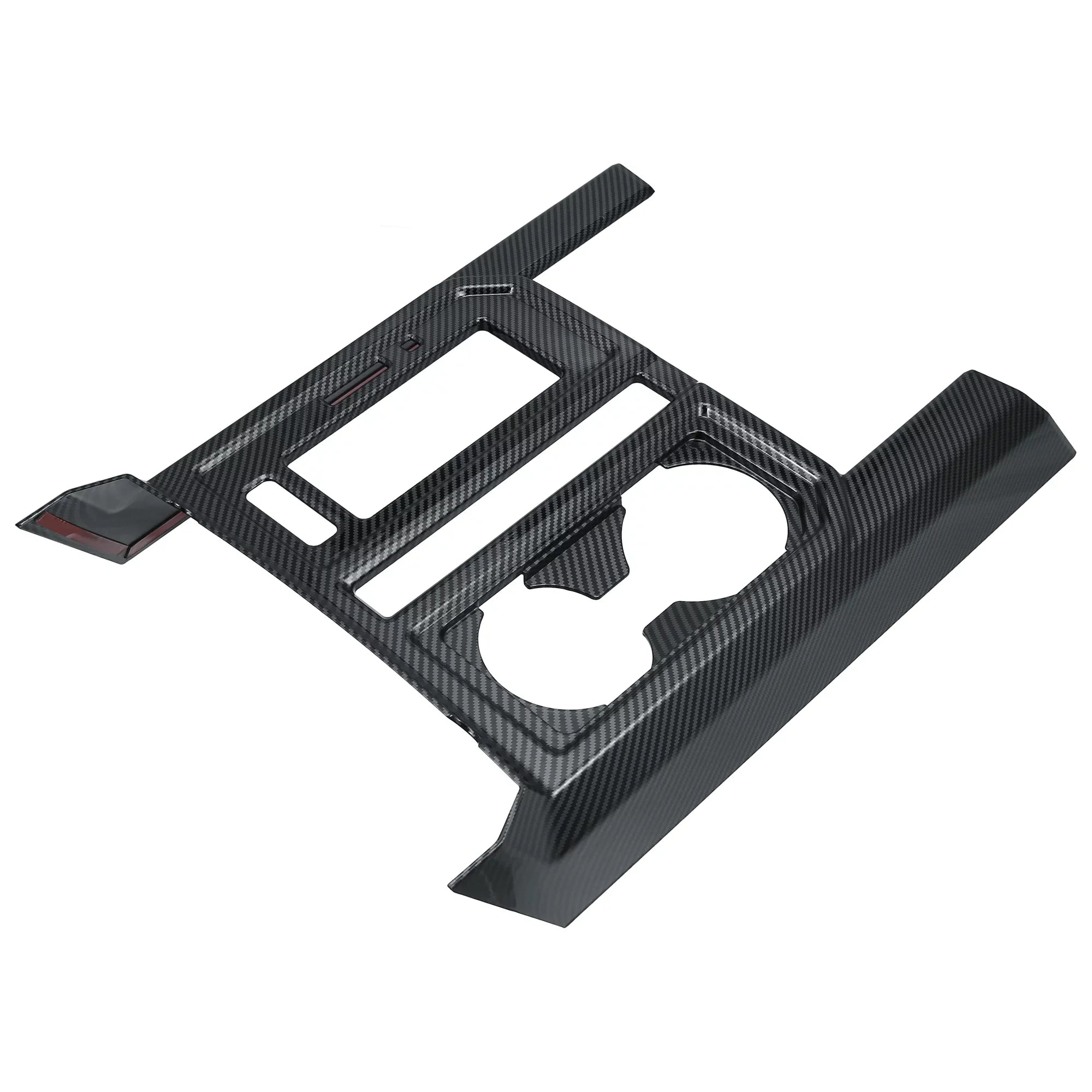 Black Center 2016 2015 Carbon for Cup Car F-150 Cover Pattern 2018 Console Fiber Holder Trim 2019 2017 Gear Shift