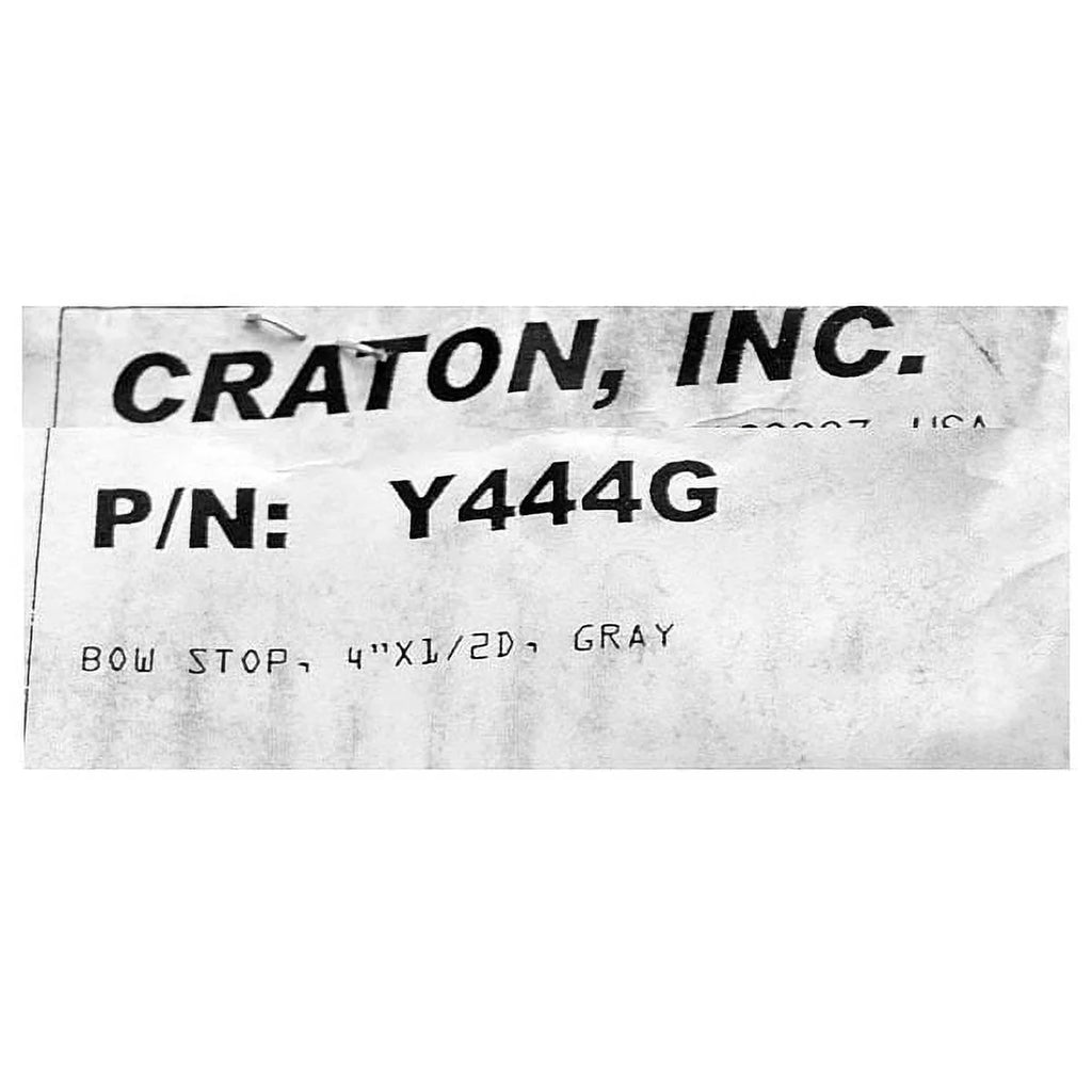 | x Trailer Gray Bow Inch Boat Craton 4 Rubber Stop 1/2 Y444G