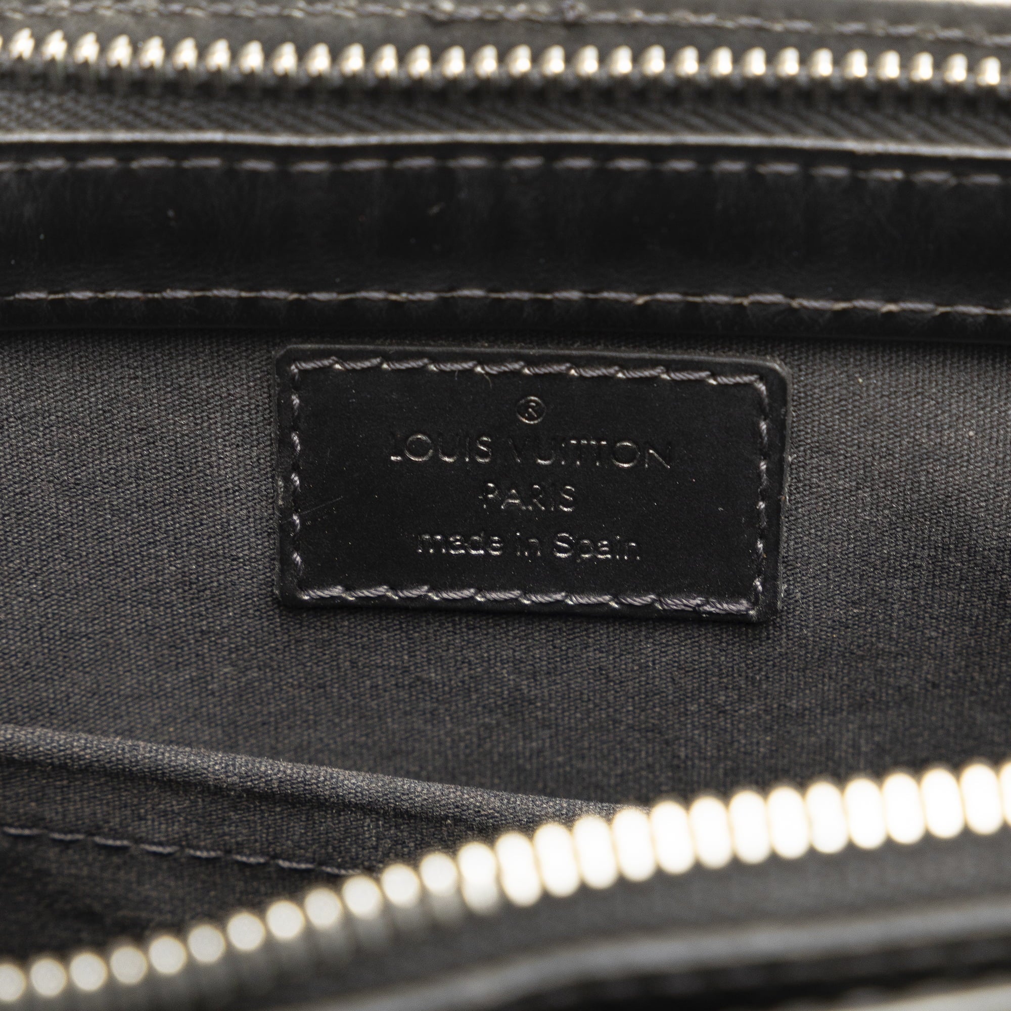 Alston Leather Unisex Authenticated Gray Pre-Owned Bag Mat Monogram Shoulder (Good) Calf