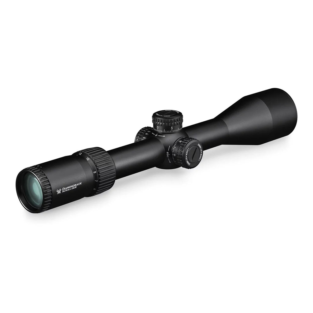 (MRAD) EBR-2C Vortex Hat Rings Vortex Tactical with FFP 30mm) High and 6-24x50 Diamondback Bundle Optics (1.18in, Free Riflescope