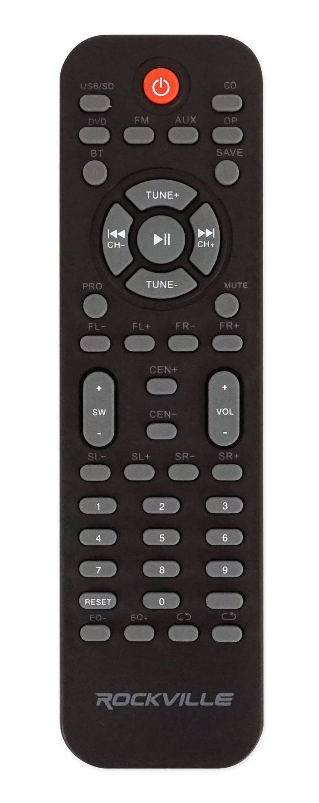 Mics Home System Wireless Sub+(2) Theater/Karaoke w/5.25" VHF Rockville Machine