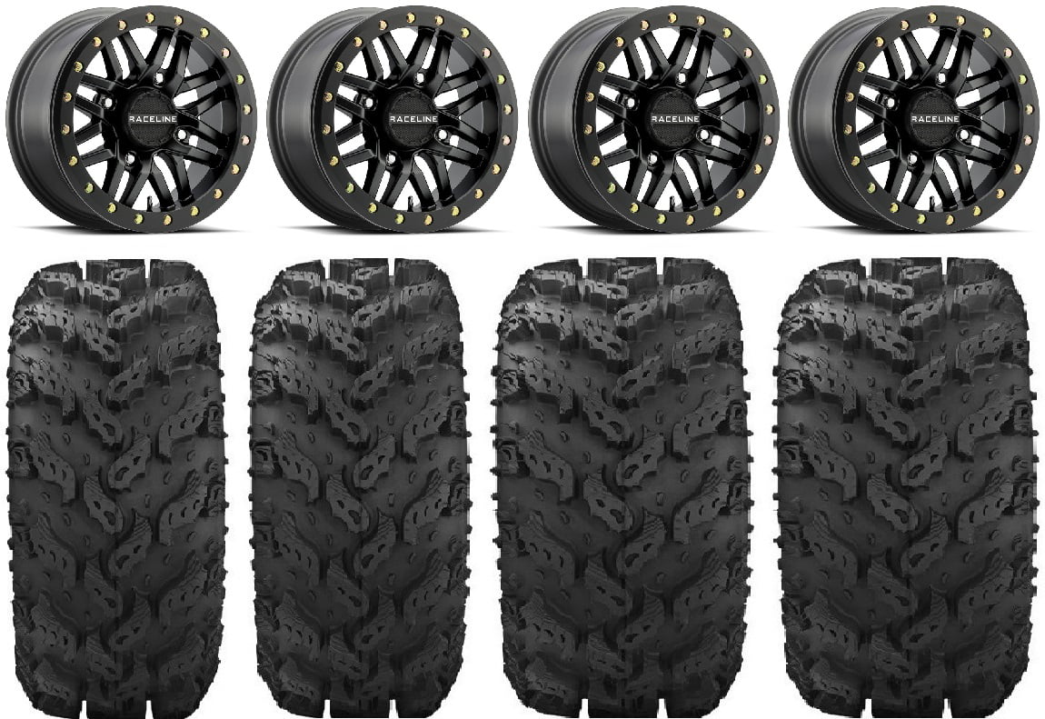Pro Kawasaki Bdlk Wheels Raceline 26" 14" Tires Reptile FXT Ryno Mule Bk