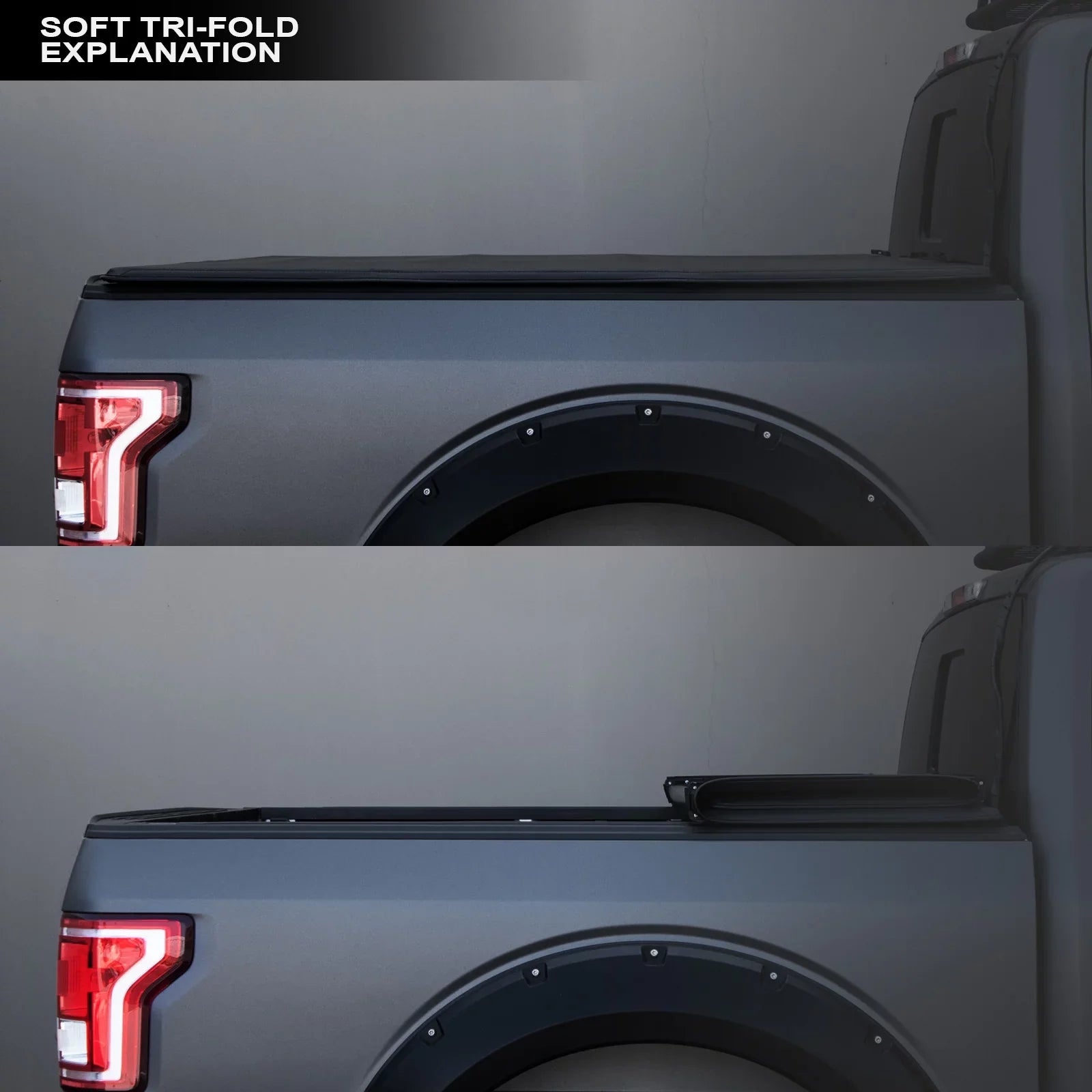2019-2022 ) Truck ( with Ram Bed Soft Tri-Fold Tonneau 1500 Stehlen / For Cover Short Feet 68.4" Lights 733469490432 Classic LED 5.7 2009-2018 Bed