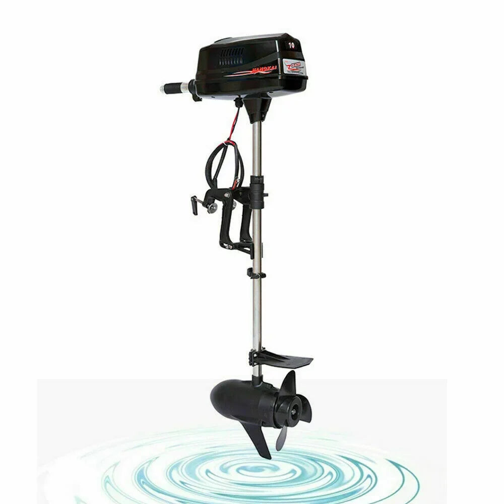 Outboard Brushless Wuzstar Electric w/Propel Engine Fishing Boat 10HP 2.2KW Motor 60V