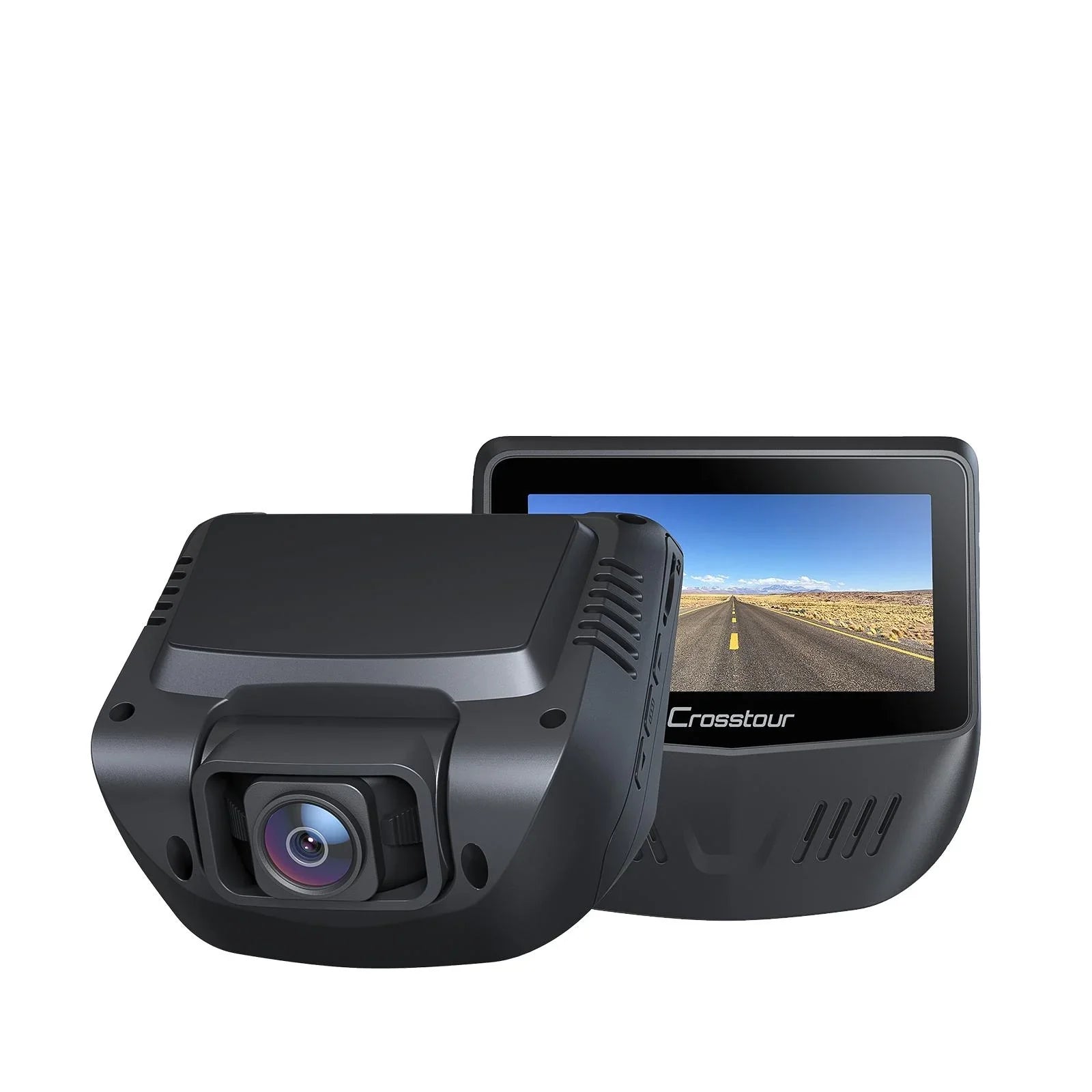 Wide Dash Screen, Vision, and for G-Sensor, Cam Dash Crosstour Rear,1080P WDR, 170° with Camera Night Mode Inch Support Cars Recorder with IPS Loop 128GB Parking Angle, Recording, Front 3