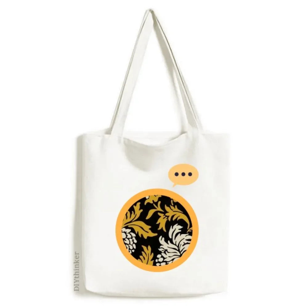 Shoulder Chinese Japanese Chrysanthemum Sack Canvas design Bag Asia Tote Expression