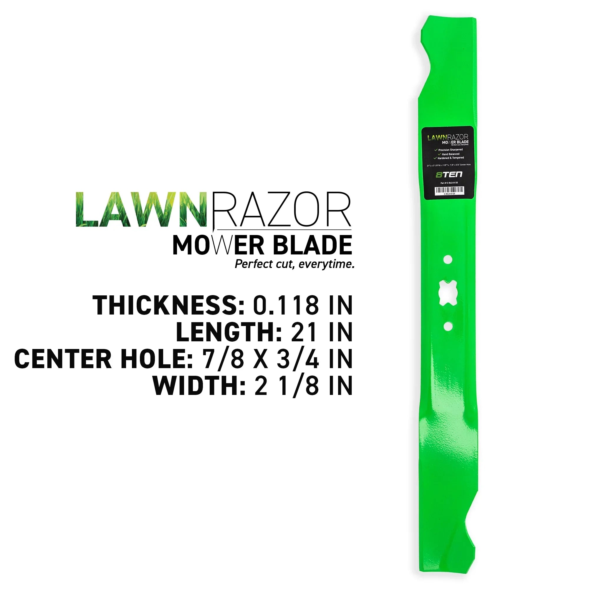 Cadet MTD 942-0641 Lift 810-CBL2357D Cub High LawnRAZOR 21 Blade for inch